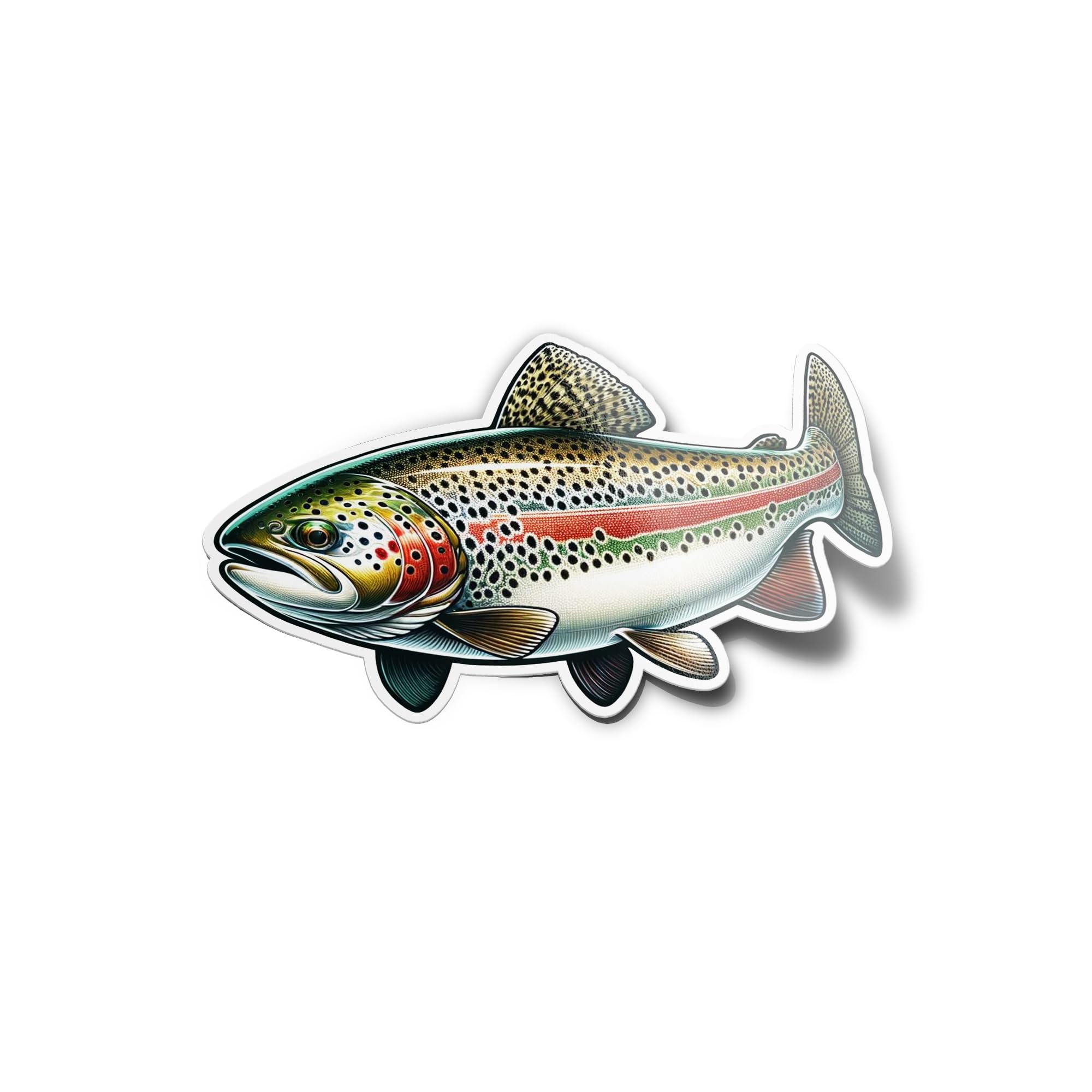 Pack AUTOCOLLANTS STICKERS Truite Colorée – Autocollant Vinyle pour Passionnés de Pêche poisson et Décoration Nature résistant eau et uv 8cm