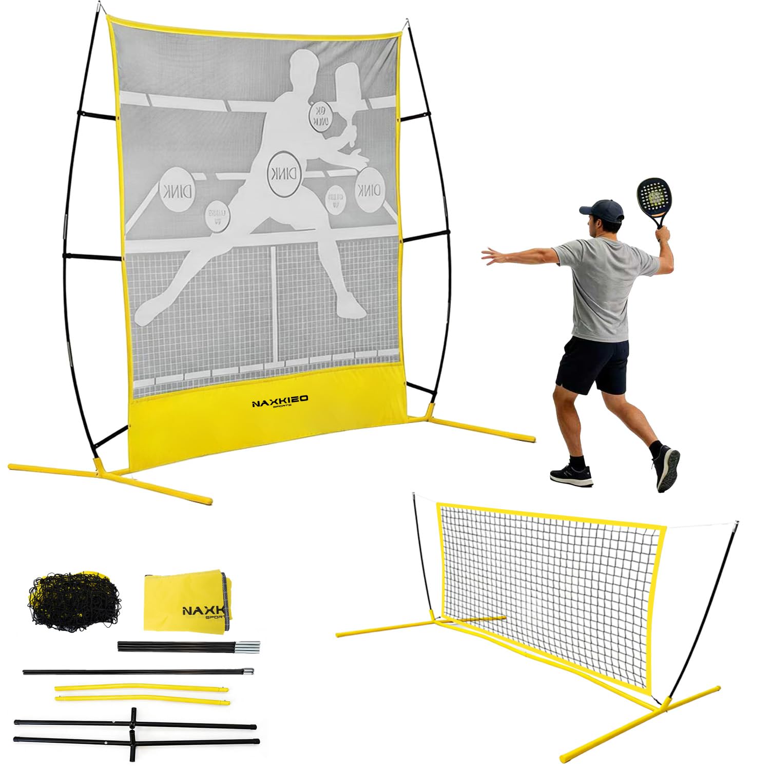 Photo 1 of NaxKizo Pickleball Rebounder Net, 6FT Training Equipment