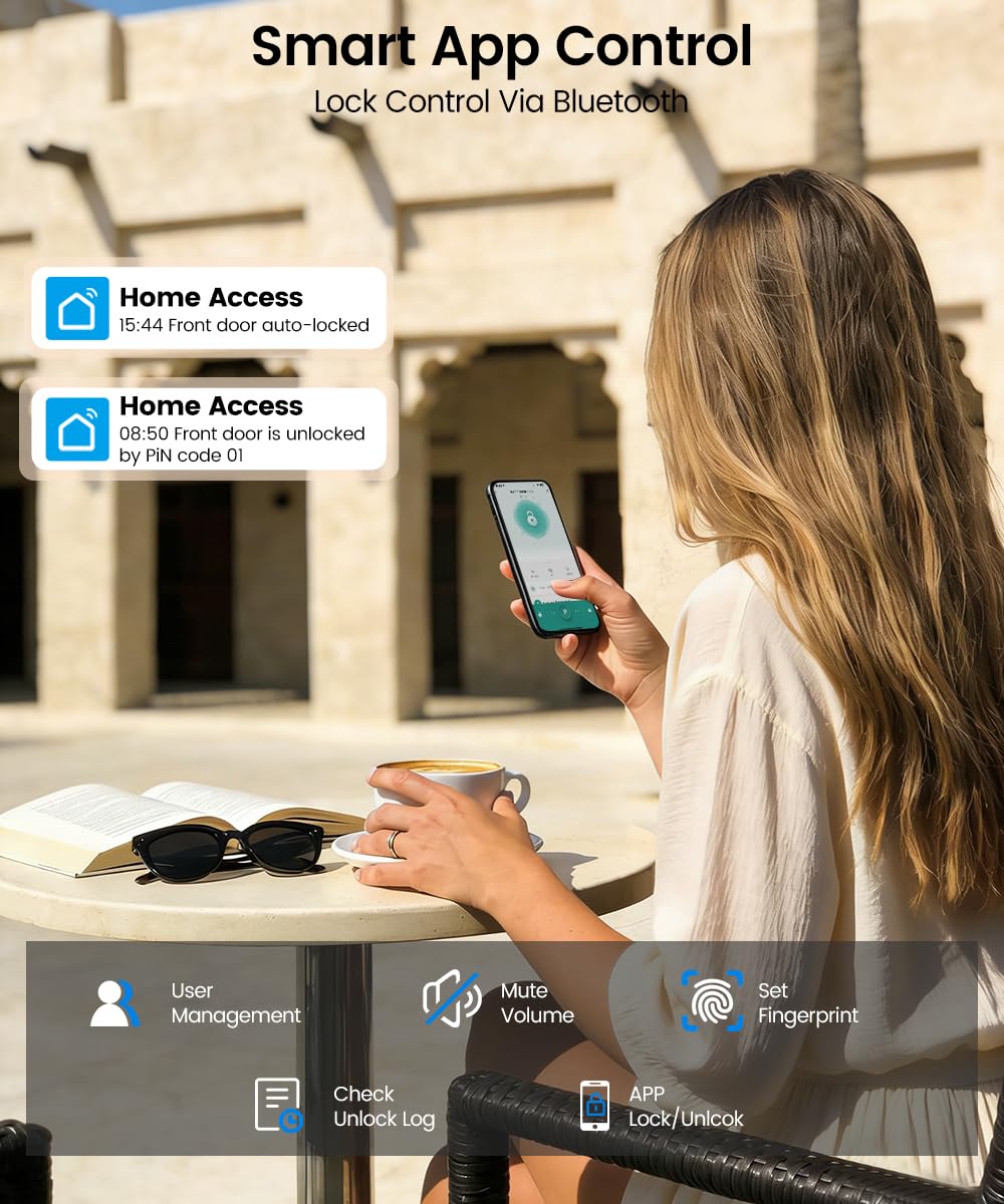 Smart Fingerprint Door Lock - Keyless Entry -5