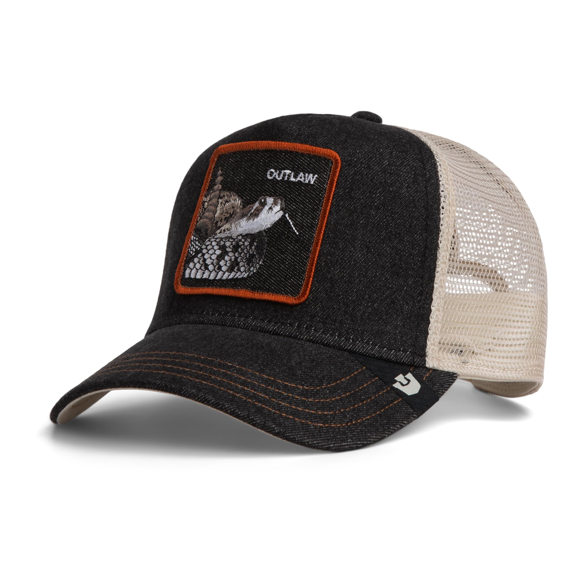 Goorin Bros. Denim Fly HighBros. Damska/Męska czapka baseballowa z siateczką Snapback, z wizjerem wiosna-lato wiosna lato jesień zima