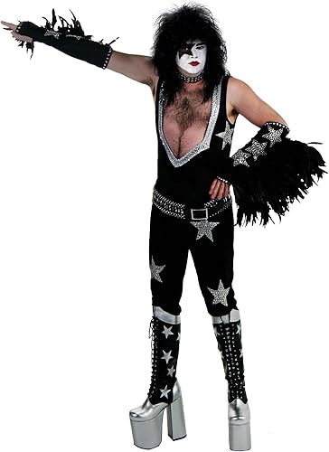KISS - Disfraz de Paul Stanley Starchild para hombre con peluca
