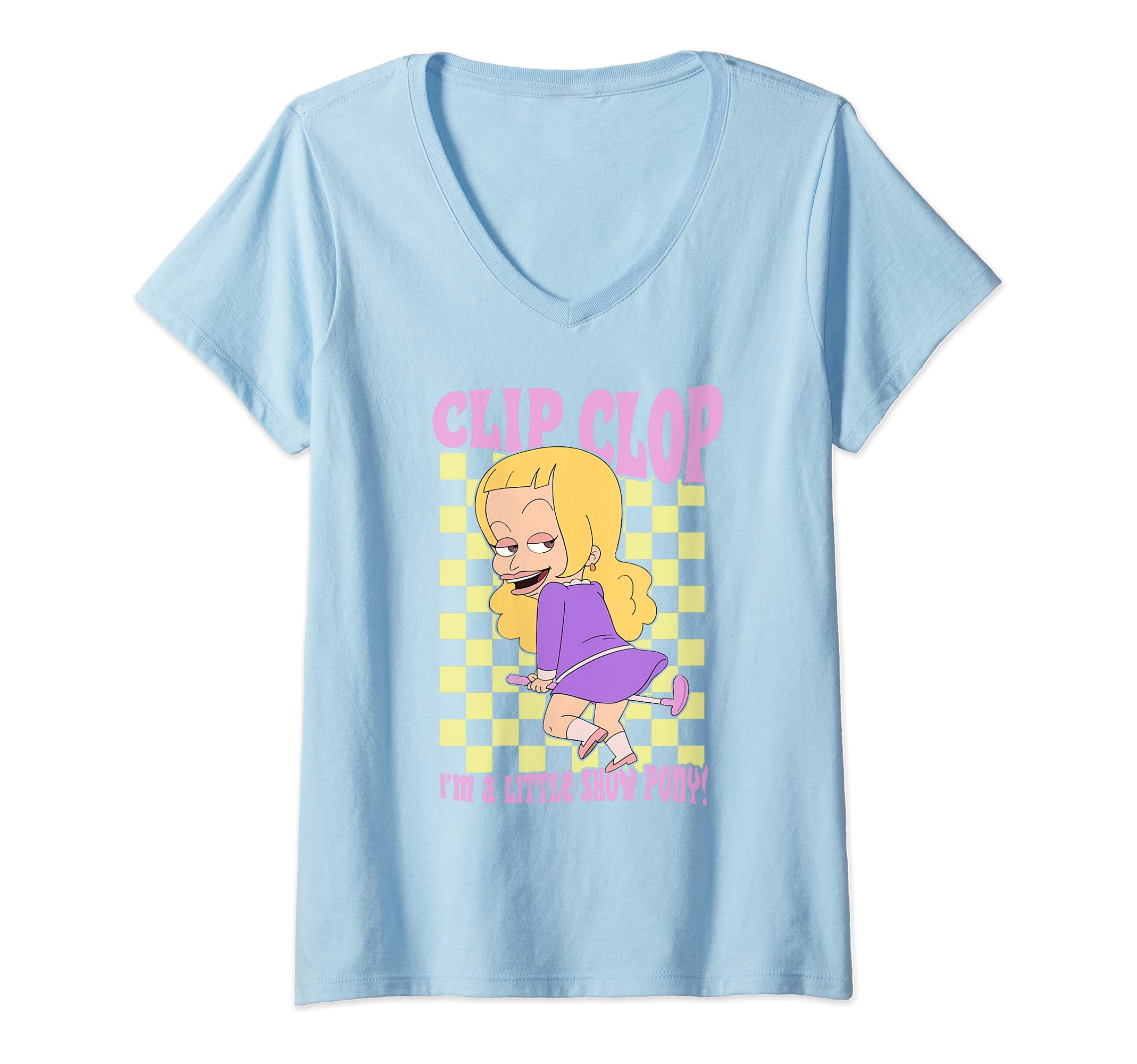 Clip Clop I'm A Little Show Pony Lola Skumpy Shot V-Neck T-Shirt