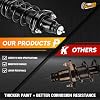 Kit Completo de Amortiguadores y Resortes Traseros para Honda Civic 2001-2005 (Excluye modelos 2.0L SI SIR), Reemplaza 171340L 171340R, 2 Piezas 7