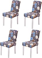 Vista 22 de Fundas elásticas para sillas de comedor, extraíbles y lavables, protector de asiento funda para silla Parson para comedor, fiesta, banquete, hotel