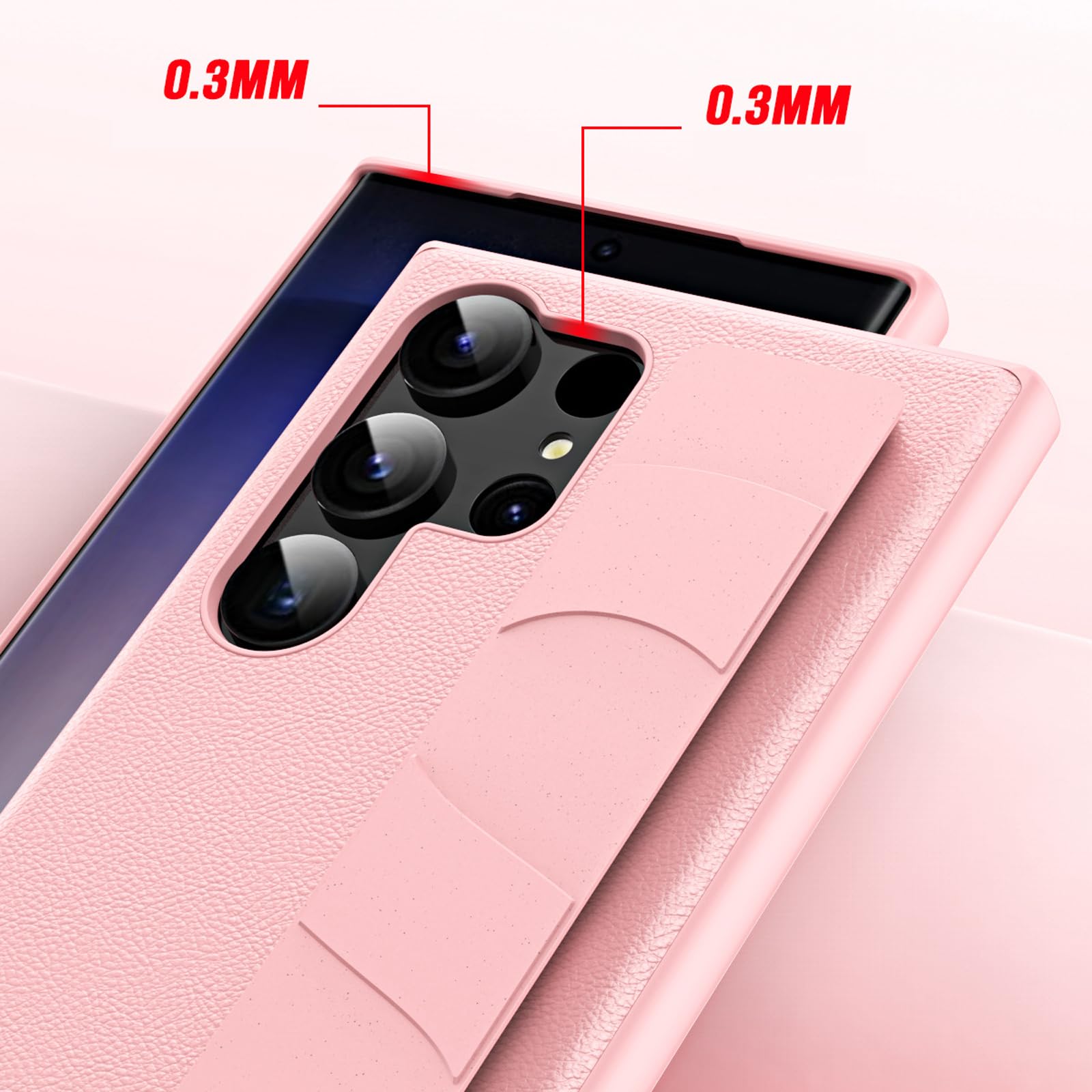 Etui do Samsung Galaxy S23ultra/S23plus/S23, opaska na nadgarstek miękka TPU odporna na wstrząsy ochronna obudowa telefonu dla kobiet dziewcząt, fioletowa, S23 6.1"