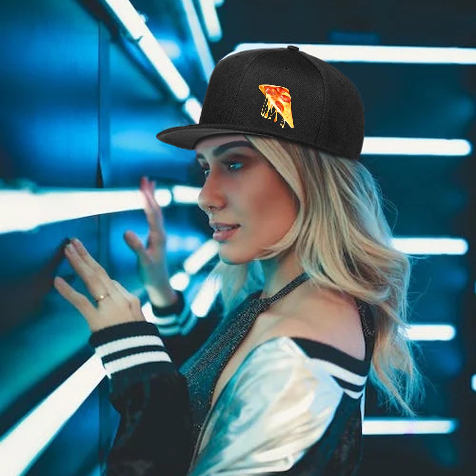Gorro de chef plano para hombre, divertido cuchillo doble, gorra de béisbol ajustable para mujer
