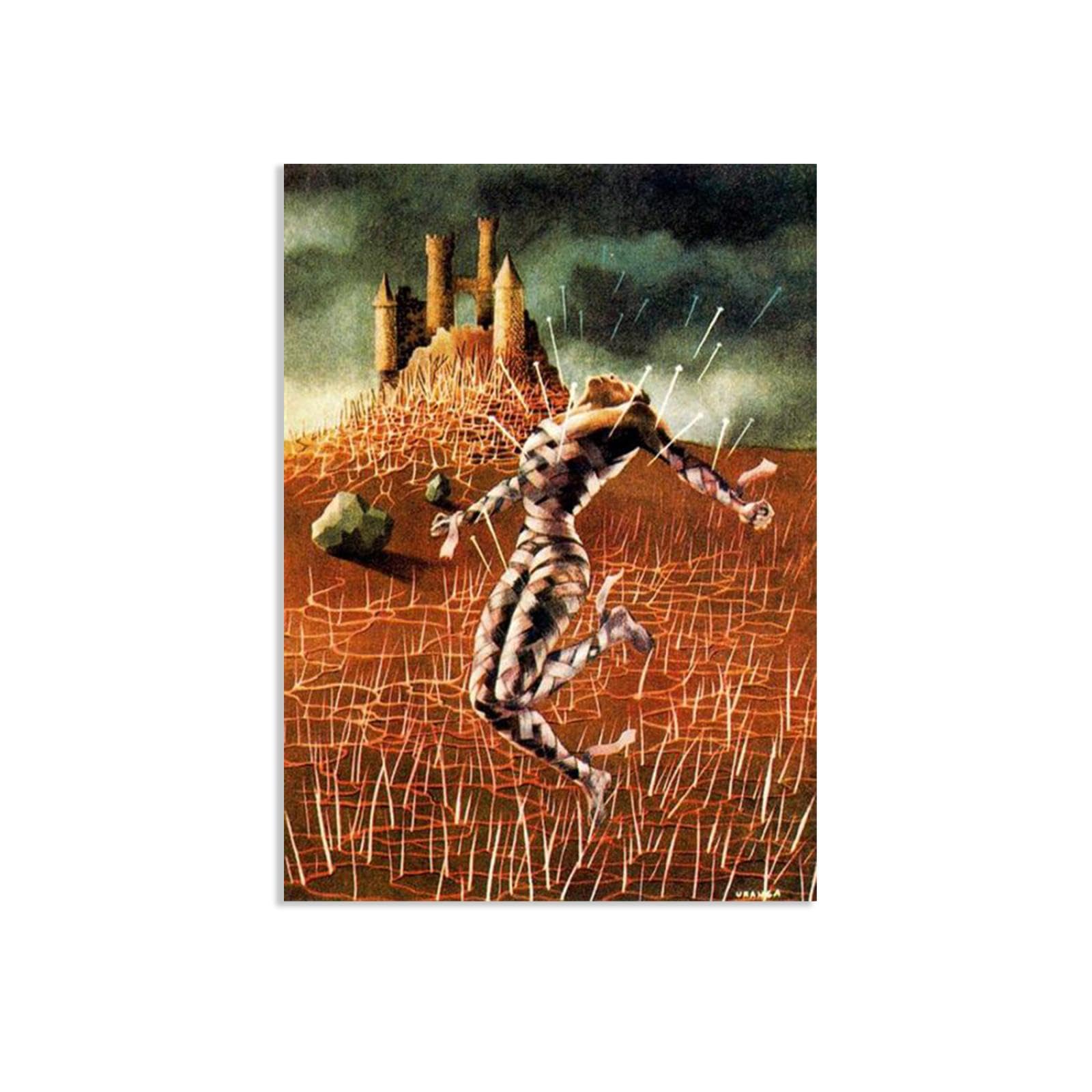 MYCGGDGH Remedios Varo Canvas Wall Art Reproductions of Famous Paintings Rheumatic pain Surrealism Famous Art Poster Wall Decor for Living Room Bedroom Home Decor 70x50cm(28x20in) poster