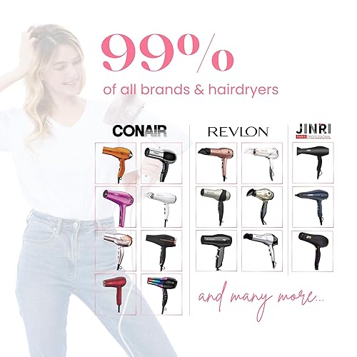 Miniatura 3 de Difusor universal de cabello "súper resistente" de 1.7 a 2.6 pulgadas para cabello rizado y ondulado natural, accesorio para secador de pelo (laguna