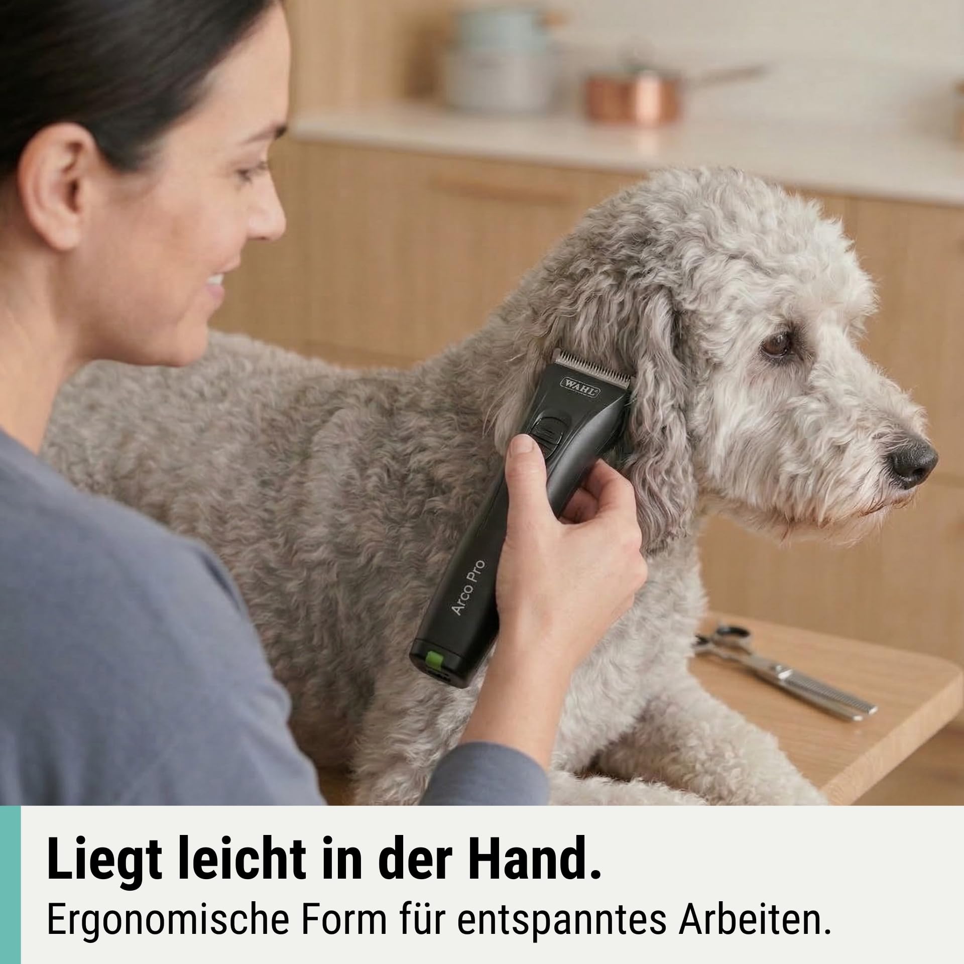 Agrarzone Wahl Arco Pro Hundeschermaschine 2 Akkus Schermaschine Hund Moser | Aufsteckkamm Set, Moser, leistungsstark, Rasierer, Trimmer, Katzen