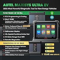 Vista 2 de Autel Escáner inteligente MaxiSYS Ultra EV, 2026 EV Ver.of Ultra S2 MS909S2, hasta Ultra MS909 MS909EV MS919, con kit EVDiag, sistema de alto