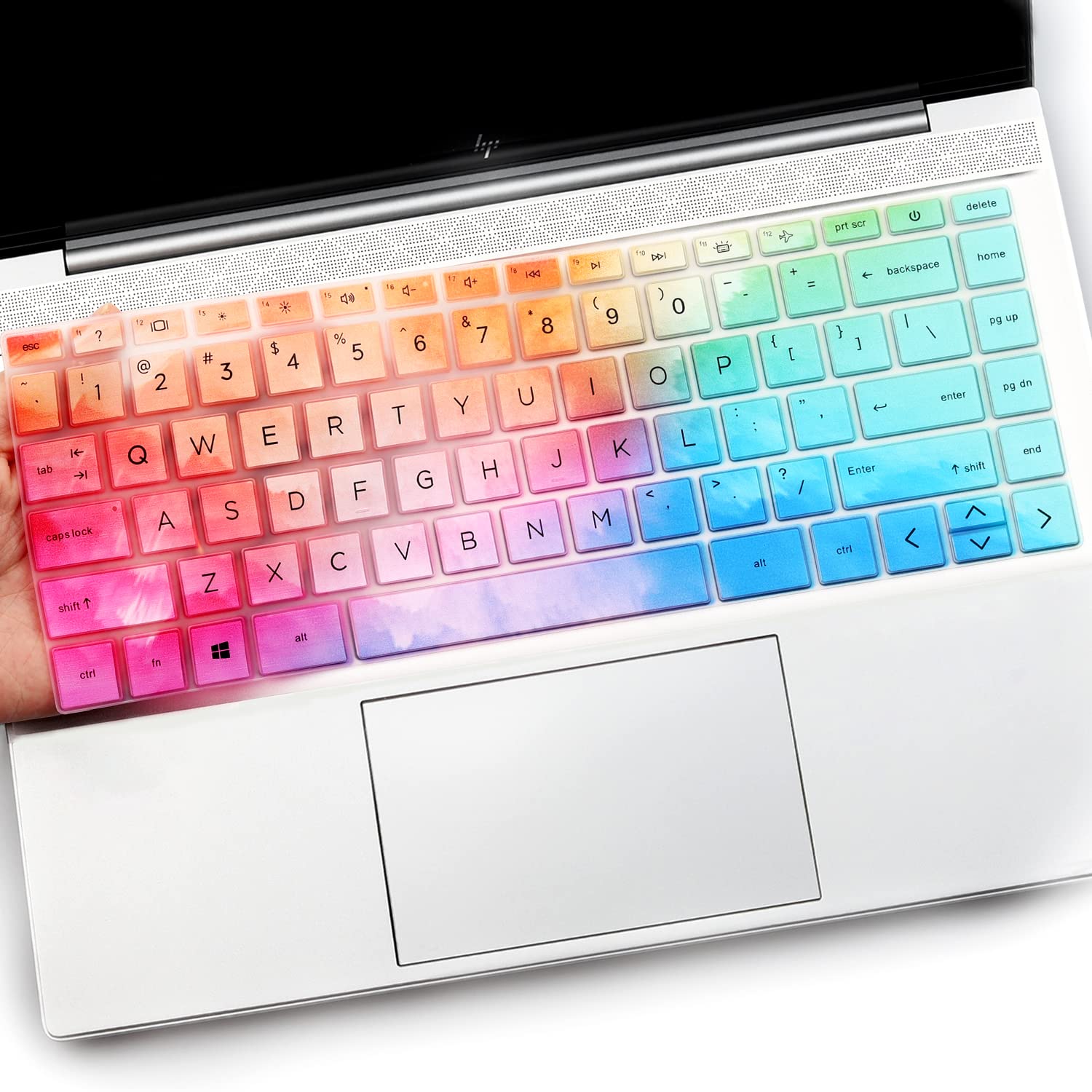 Keyboard Cover for HP Laptop 14 & HP Pavilion x360 14m-dw 14m-dy 14-dv, HP 14m-dw1010wm dw1023dx dw1033dx 14m-dy0033dx 14m-dy0023dx 14m-dy0013dx 14m-dw1013dx dw0023dx dw0033dx-Colorful