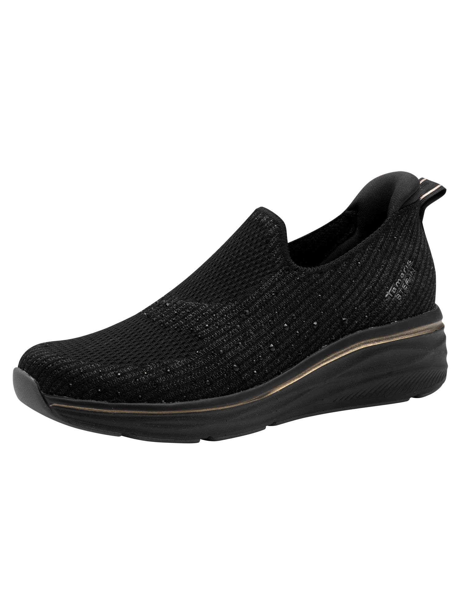 Tamaris Women's Low 1-23787-45 Trainers, Black, 6 UK