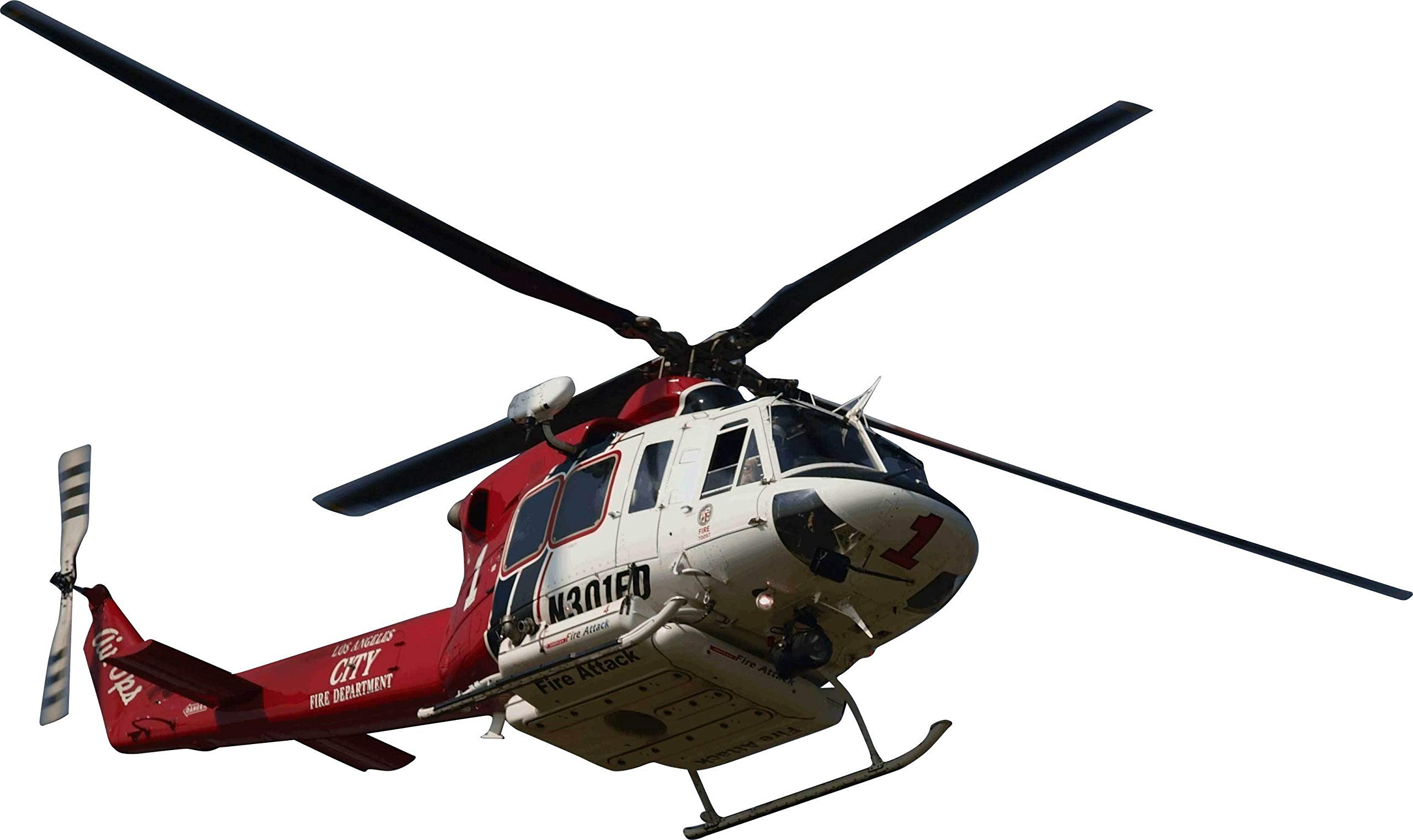 Chibi LAFD Fire Wall Decal Cutout 43"x72"