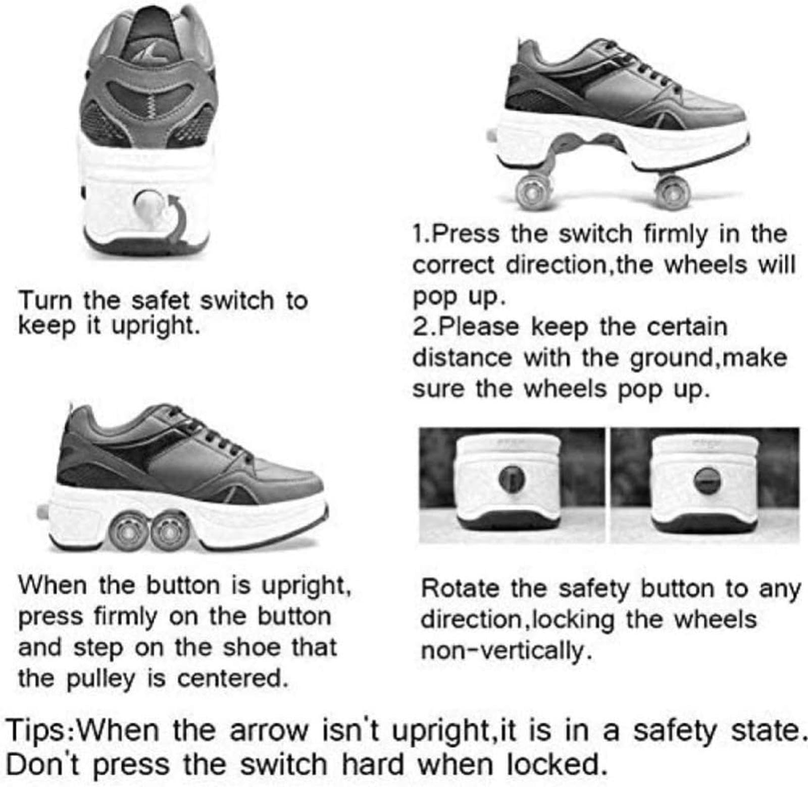 Pattini A Rotelle Scarpe da Skate per Donna Uomo Ragazzi Scarpe con Rotelle per Bambini Ginnastica Ragazza Rollerblade,Unisex Outdoor Running Shoes,38