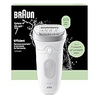 Braun Silk Epil 7 Epilatore Elettrico Donna Con Testina Ampia Per Una Facile Rimozione Dei Peli