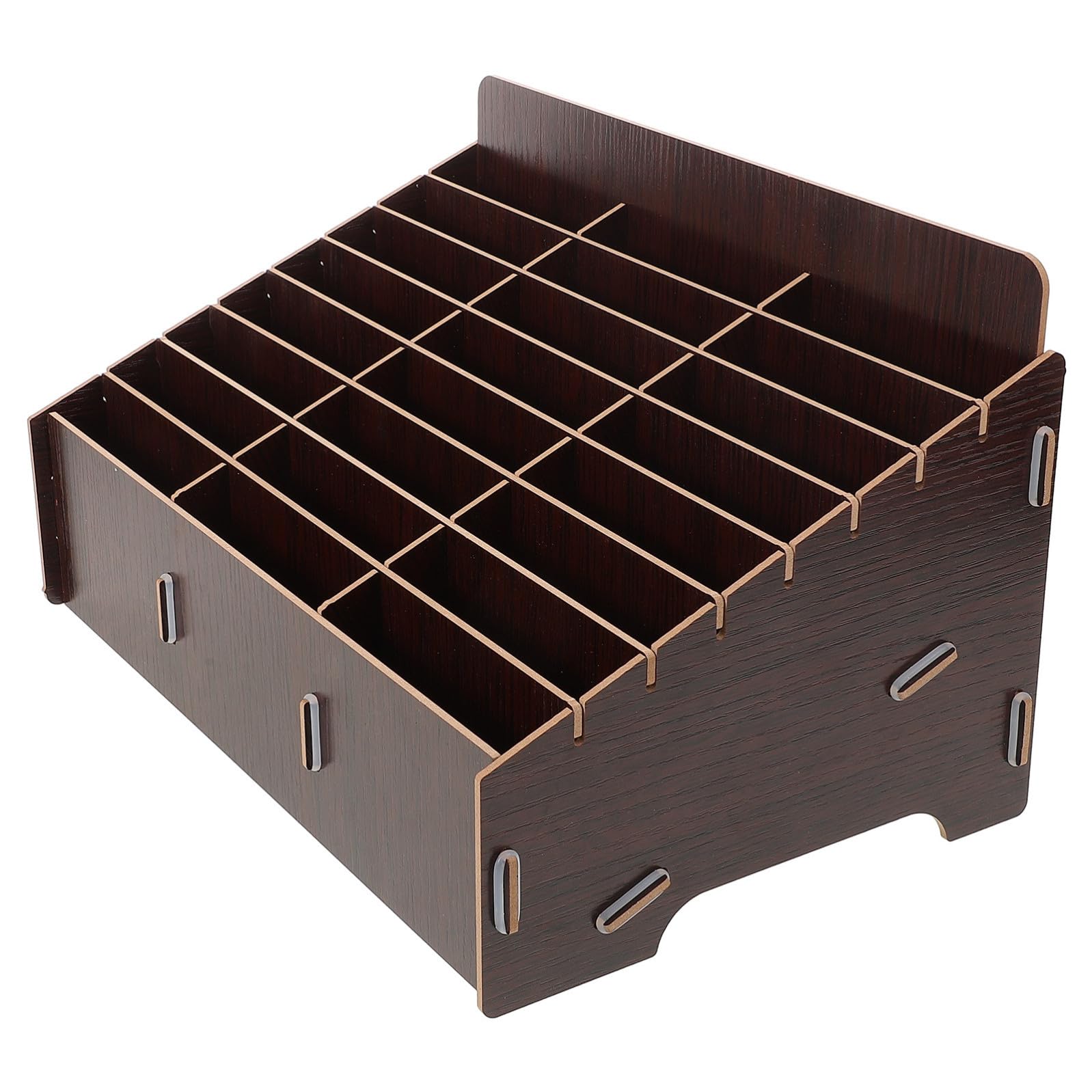 HANABASS Organizer da Scrivania in Legno Scatola Portaoggetti Scomparti Multipli per e Piccoli Oggetti per Camera e Spazio di Lavoro