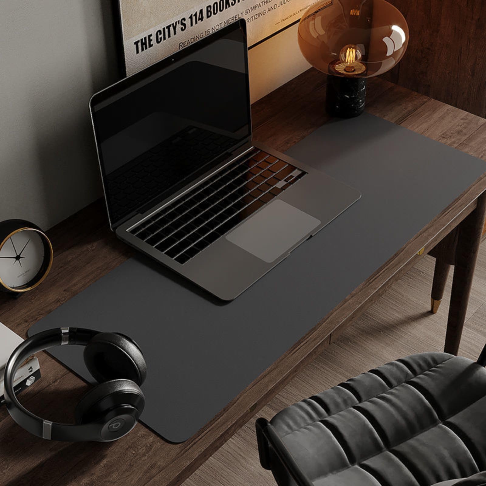Tappetino per mouse completo in pelle PU, grande protezione per tappetino da scrivania multifunzionale, tappetino da scrivania ergonomico antiscivolo, tappetino per mouse impermeabile per ufficio