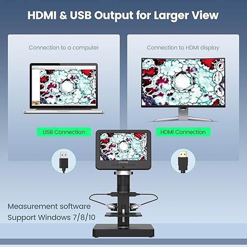 Miniatura 10 de JOYALENS JL249P - Microscopio digital LCD de 10 pulgadas, 1000 x FHD para recolección de monedas, microscopio de monedas de error para adultos,