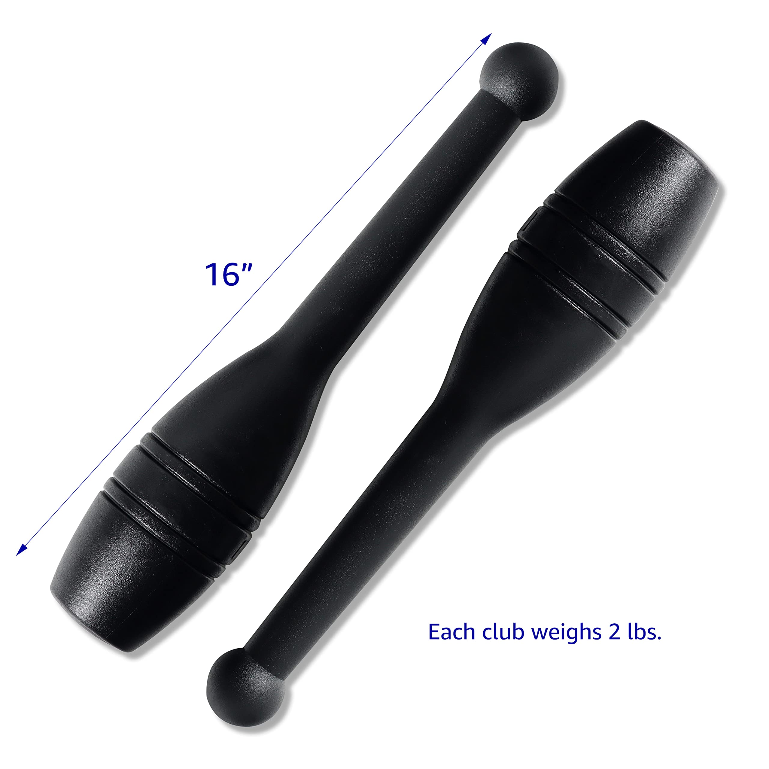 Lot de 2 barres d'entraînement Indian Club par Trademark Innovations - 0,9 kg chacune