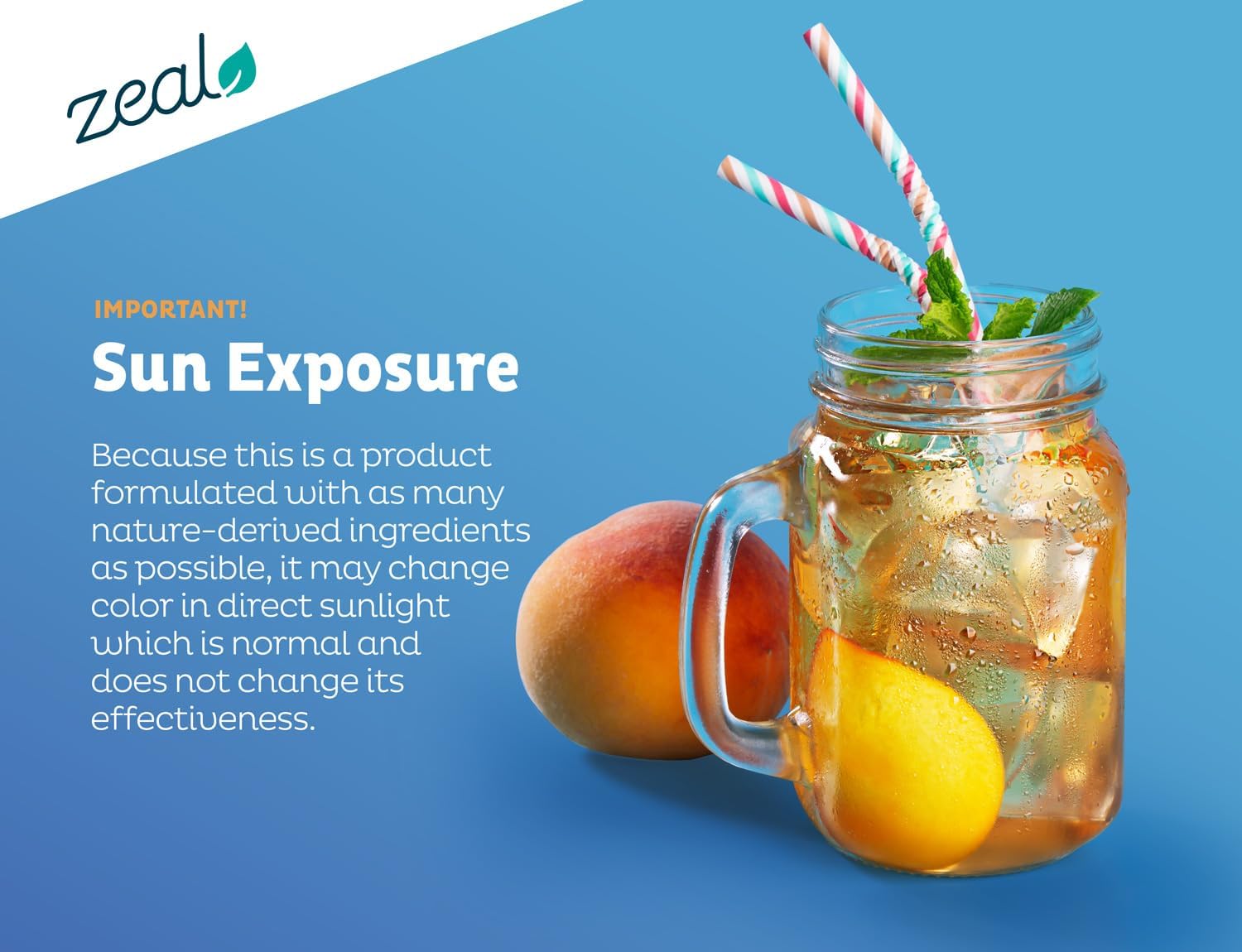 Zeal Naturals Pre-Workout Electrolyte + Energy Powder Drink Mix (90 Servings | Peach Mango) - Image 6