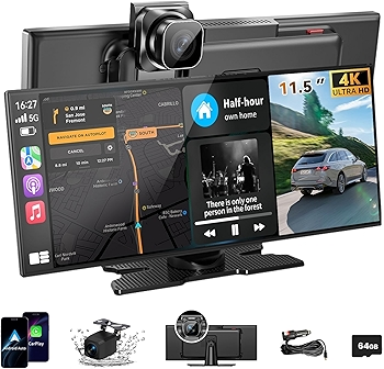 11.5英寸无线CarPlay屏幕多功能高清触控导航行车记录仪