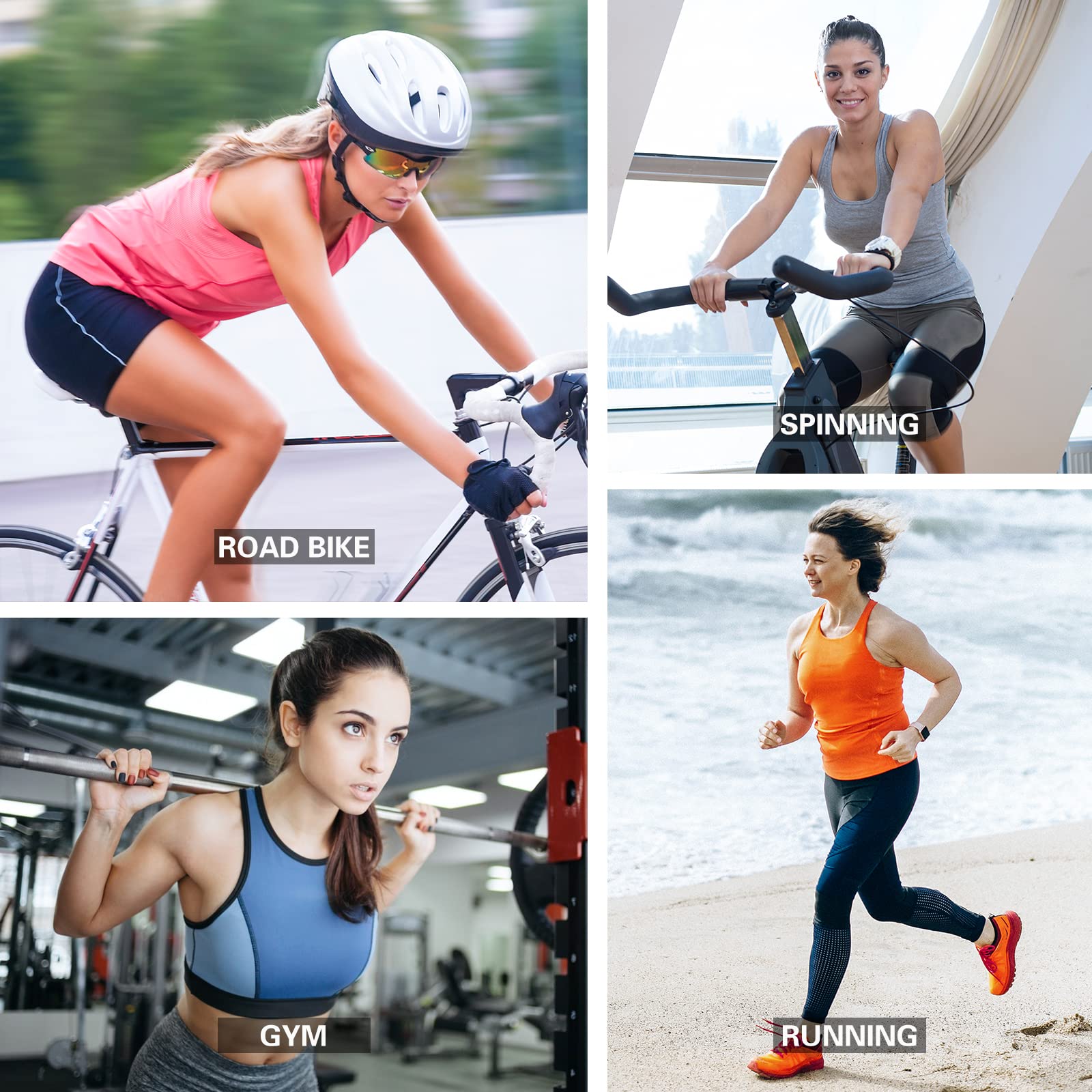 Canotte da ciclismo da donna, scollo rotondo, per corsa, sport, palestra, filatura, senza maniche, con tasche, Viola, XXL