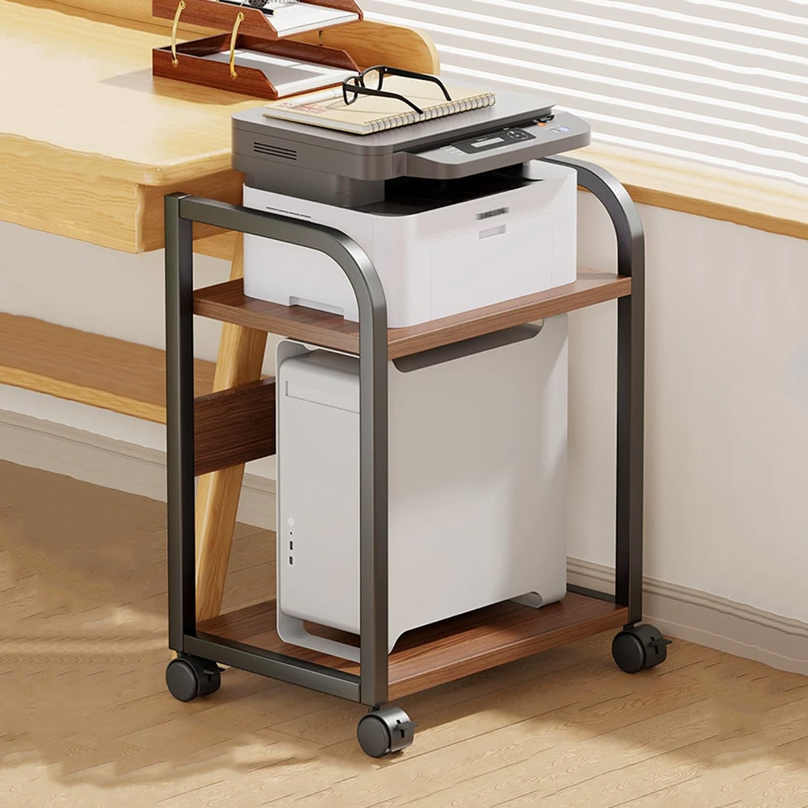 Armoire de stockage multimédia compacte et meuble rack audio pour salon moderne