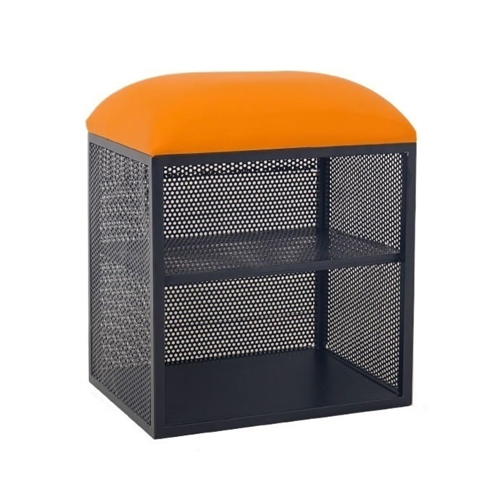 IvyLoutish Shoe Storage Bench Entryway Metal Frame Upholstered Stools Shoe Rack Shelf Organiser Creative Shoe Changing Stool for Entrance,Ideal for Home