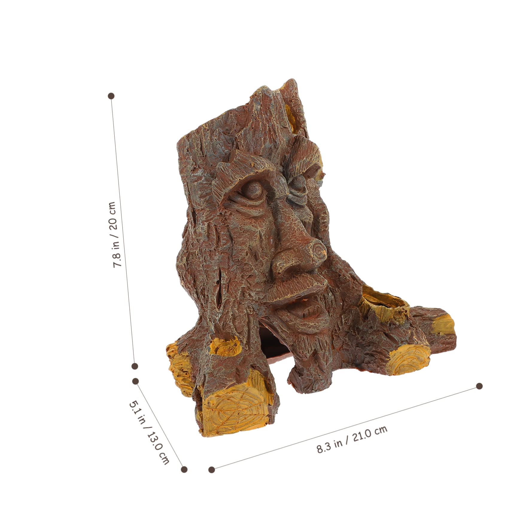 Nascondiglio per Rettili a Forma di Albero in Resina | Effetto Caverna per Terrario, Ambiente Oscuro e Sicuro, Decorazione Habitat per Gecko e Altri Sauri