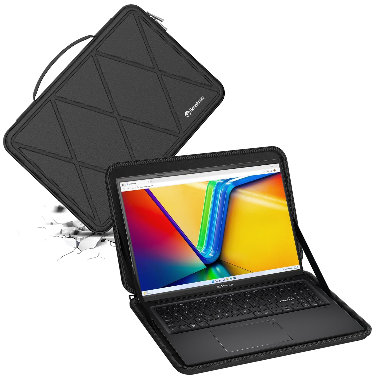 Smatree Hard Funda rígida para portátil de EVA Compatible con 14 Pulgadas ASUS Zenbook A14 UX3407 Copilot+PC,14 Pulgadas Zenbook S 14 UX5406,13,3 Pulgadas Zenbook-Flip-13 OLED UX363 Funda (X8026T)