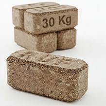 RUF Briquettes 30 kg - Bark Briquettes for Long-Lasting Embers - Wood Briquettes for Fireplace & Oven