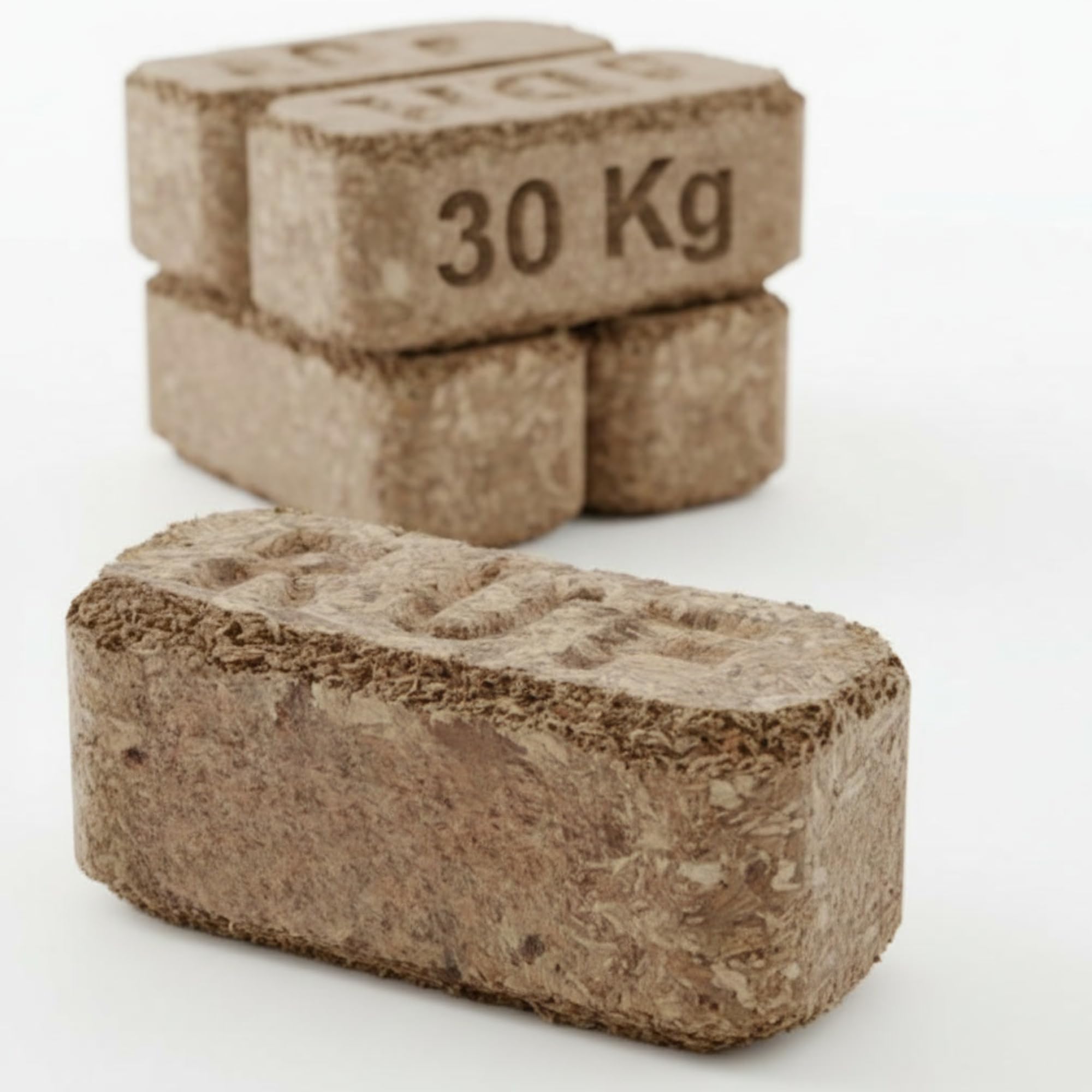 Briketts 30 Kg für Kamin & Ofen – Holz- & Rindenbriketts mit erhöhtem Rindenanteil