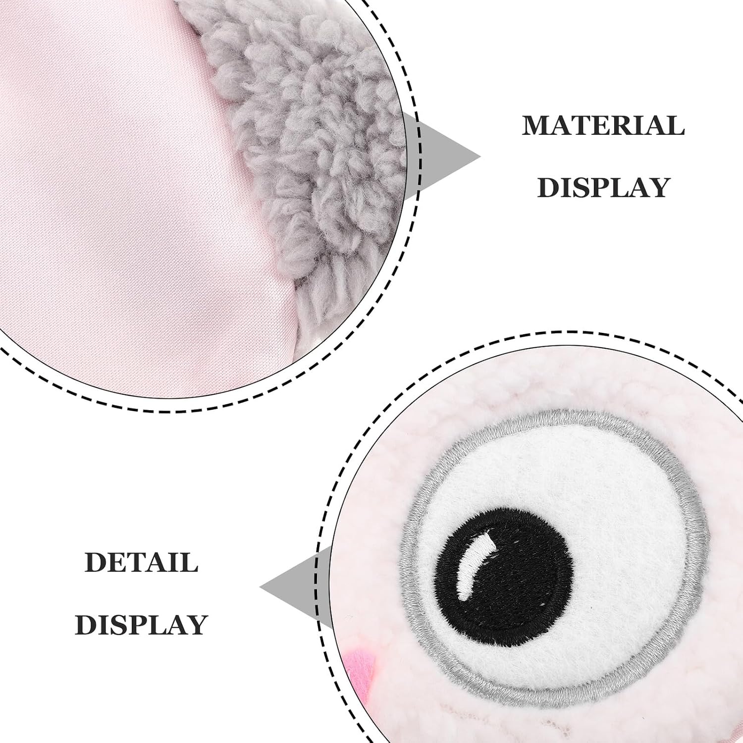 Cute Owl Sleeping Eye Mask Cartoon Plush, Light Blocking Cloth Cover Xmas image 3