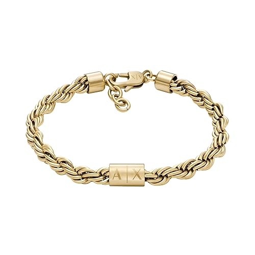 A|X Armani Exchange Stainless Steel Chain Bracelet for Men