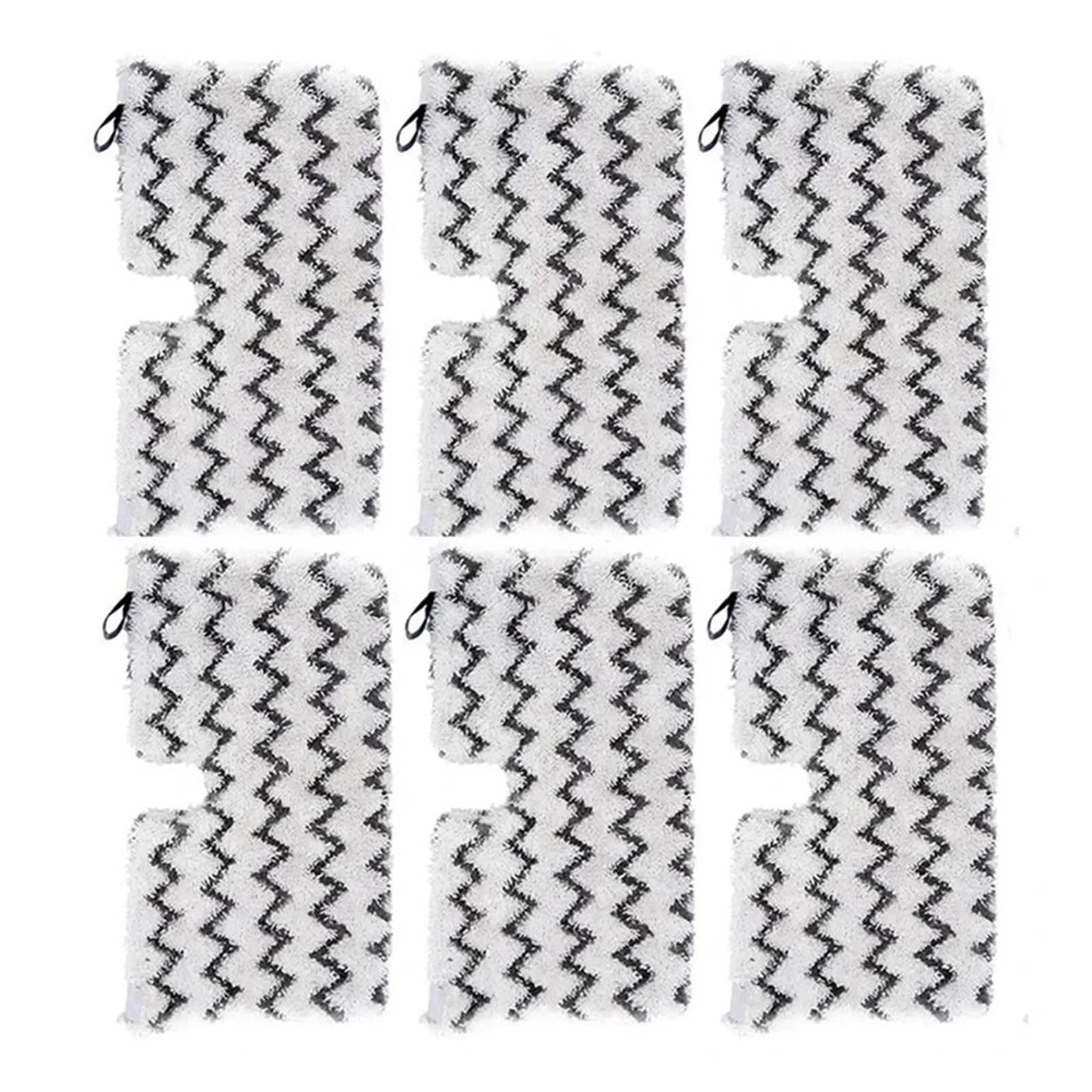 Lot de 6 tampons de balai vapeur compatibles avec Shark Steam S3501 Accessoires pour aspirateur S3550 S3901 Chiffon de nettoyage