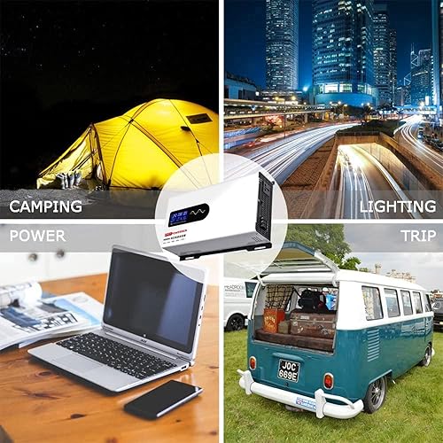 Miniatura 8 de Inversor de corriente de onda sinusoidal pura de 7000W/8000W/9000W/10000W/12000W/15000W/20000W DC 48V/60V/72V a AC 110V/230V Convertidor de