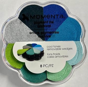 Momenta Removable Wedges Pigment Ink Pad - Cool Tones