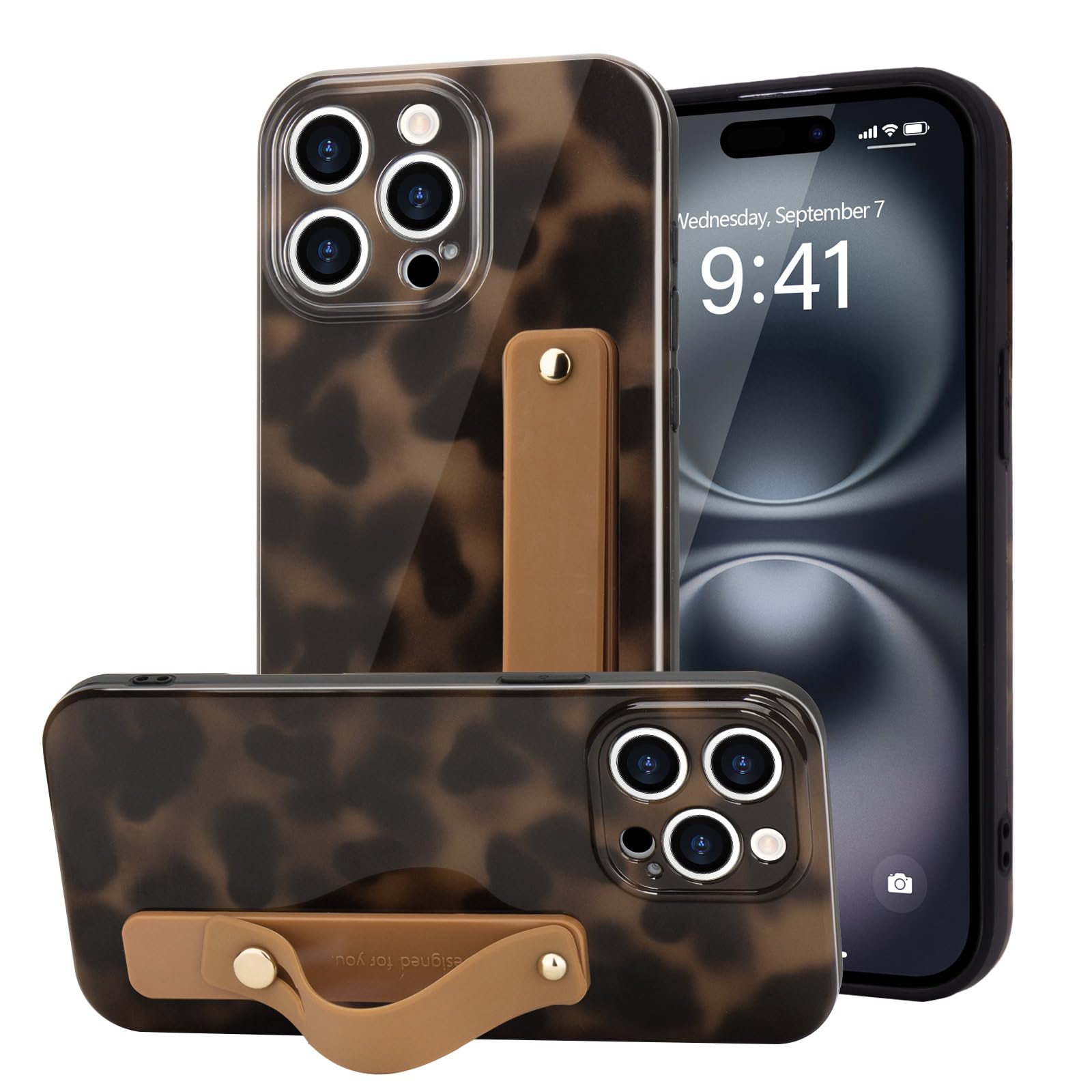 Aazon.co: OOK Copatible With IPhone 15 Case With Wrist Stand For