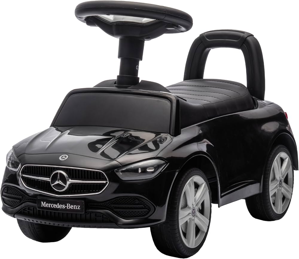 Macchinina A Spinta Mercedes Baroni Toys Per Bambini 1-4 Anni - Con Fari LED, Suoni, Vano Portaoggetti, Antiribaltamento