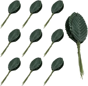 200PCS Silk Artificial Leaves for DIY Wedding Party Decorative Green