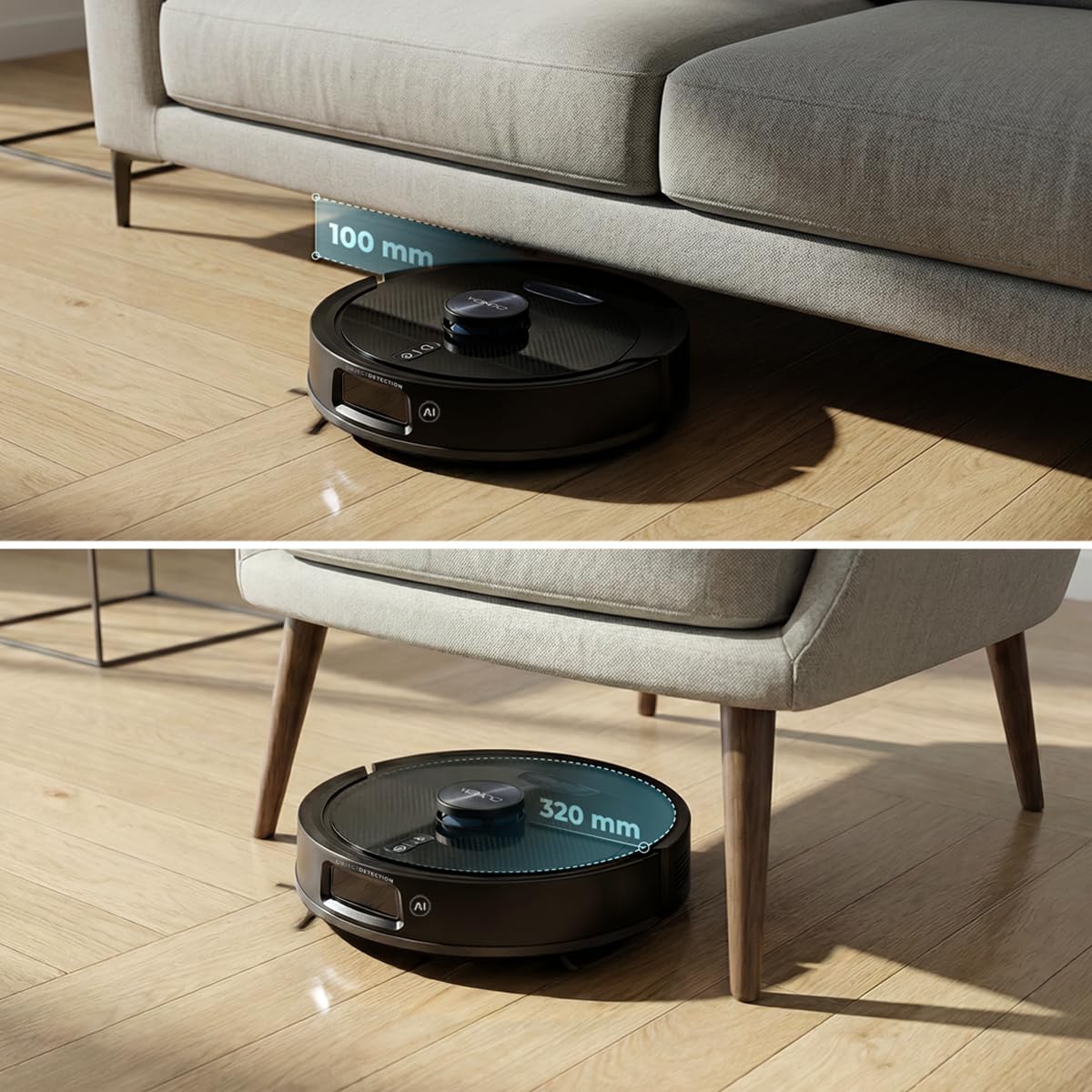 Cecotec Robot Aspirapolvere e Lavapavimenti Base Autosvuotamento Conga Y90 Dark. Navigazione Laser, 25000Pa, Auton. 240min, Spazzola Silicone Pet, Sacco 3L, Bluetooth WiFi, App, Pulizia Senza Pensieri