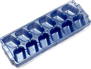 Chef Craft Stack or Nest Ice Cube Tray, 10 inches in length 2 piece set yields 10 cubes, Color May Vary