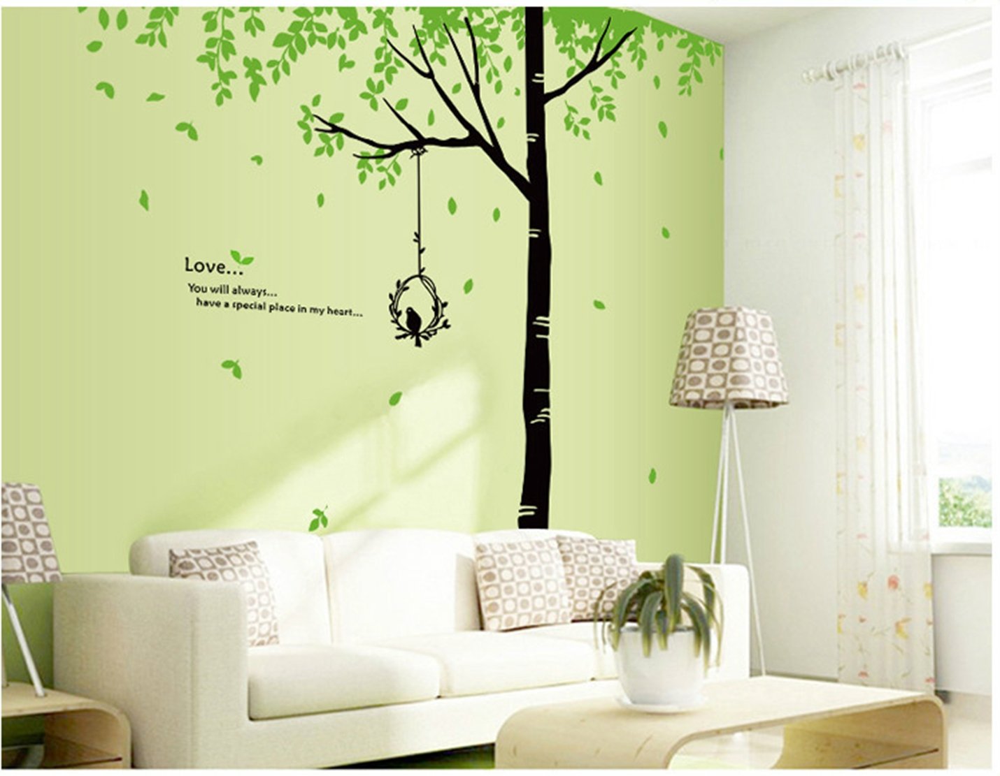 Papier peint mural automne forêt de bouleaux - papier peint amovible