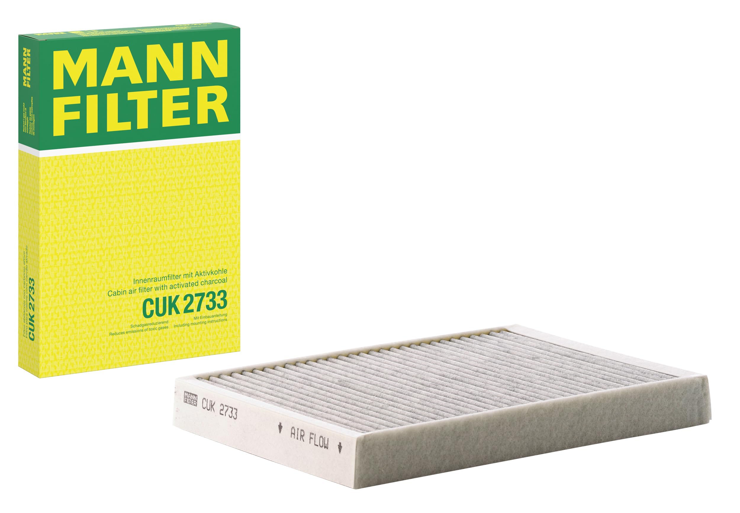 Mann-Filter CUK 2733 Cabin Filter With Activated Charcoal for select Volvo S80 models