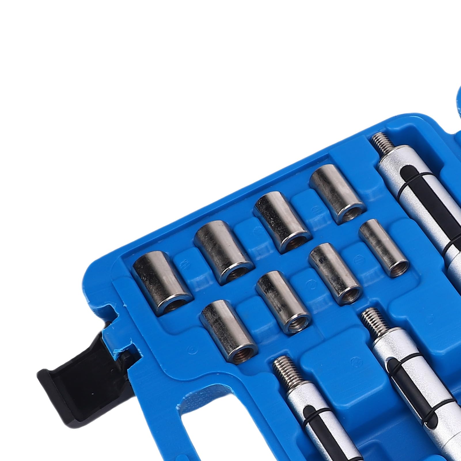 VGEBY Kit di Strumenti di Allineamento Frizione Strumento di Centraggio Frizione in Metallo 11 Pezzi con 3 Mandrini e 8 Adattatori per Meccanici SUV Camion Leggeri e Sostituzione Fai-da-Te