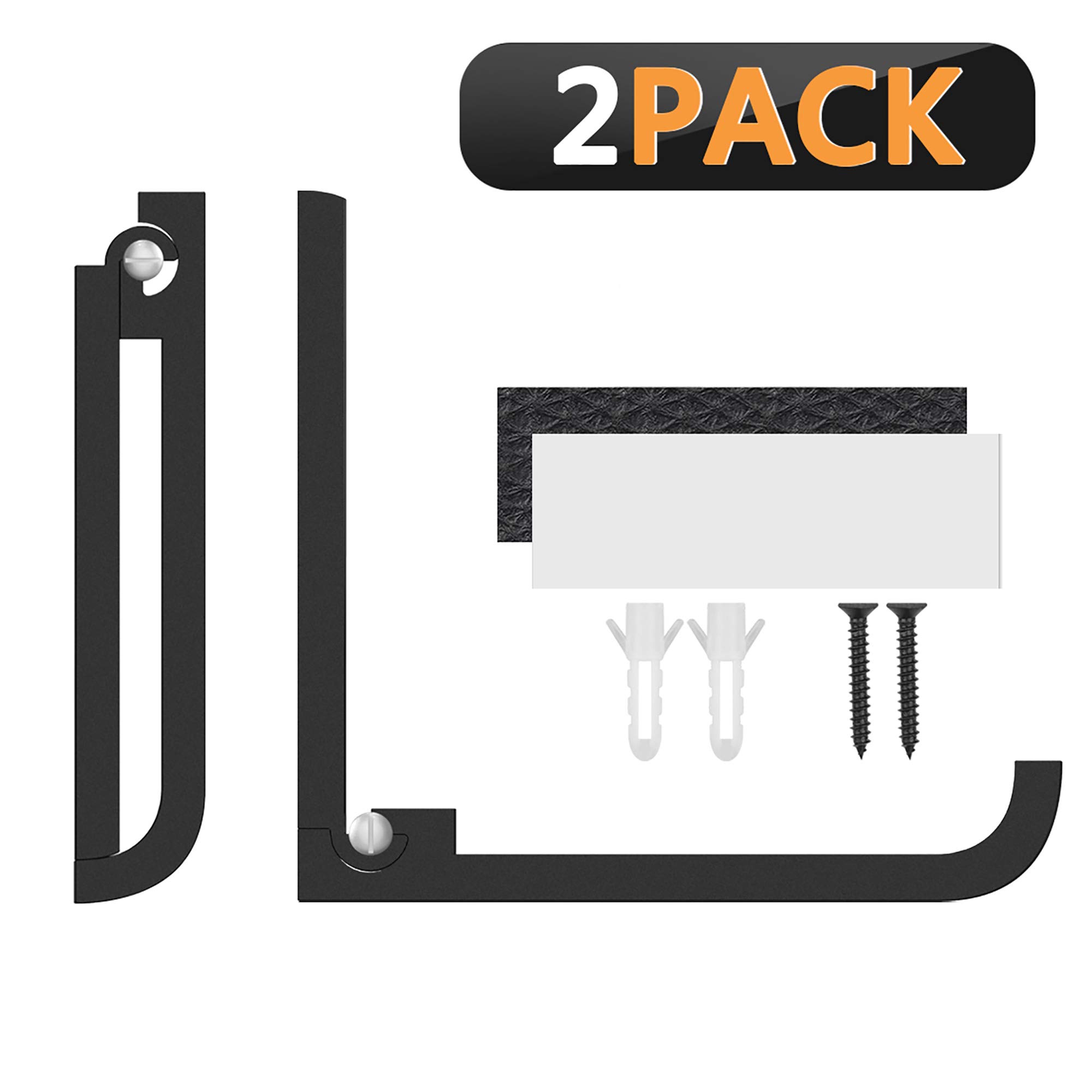 Geekria 2er Set Kopfhörerständer, faltbarer Wandhalter, strapazierfähiger Aluminium-Kopfhörerhalter mit Schutzpolster, universell kompatibel mit Bose, Sony, JBL, Sennheiser