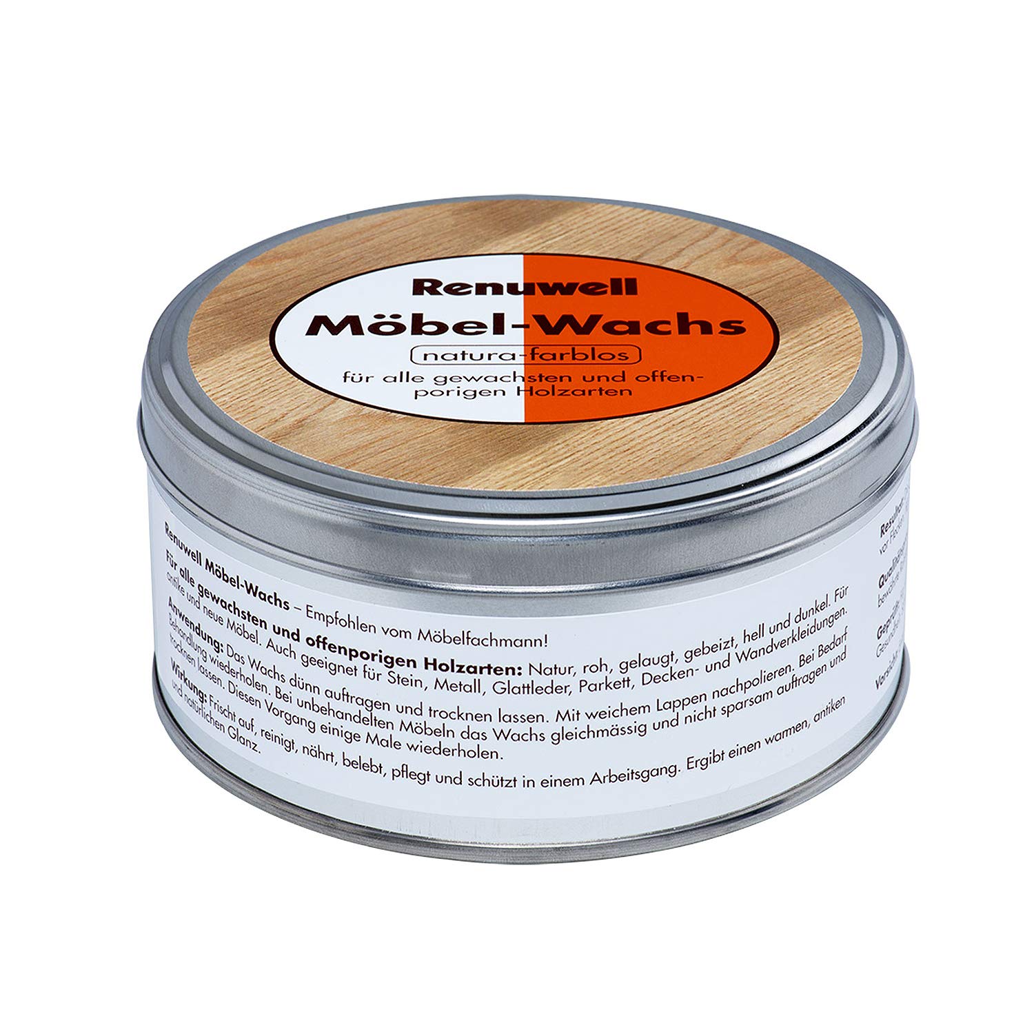 Renuwell Möbel Öl 500 ml + Regenerator 500 ml + Wachs 500 ml + Schenllpflege 500 ml + Swiss Reiniger 500 ml + 4 Poliertücher Spar-Set