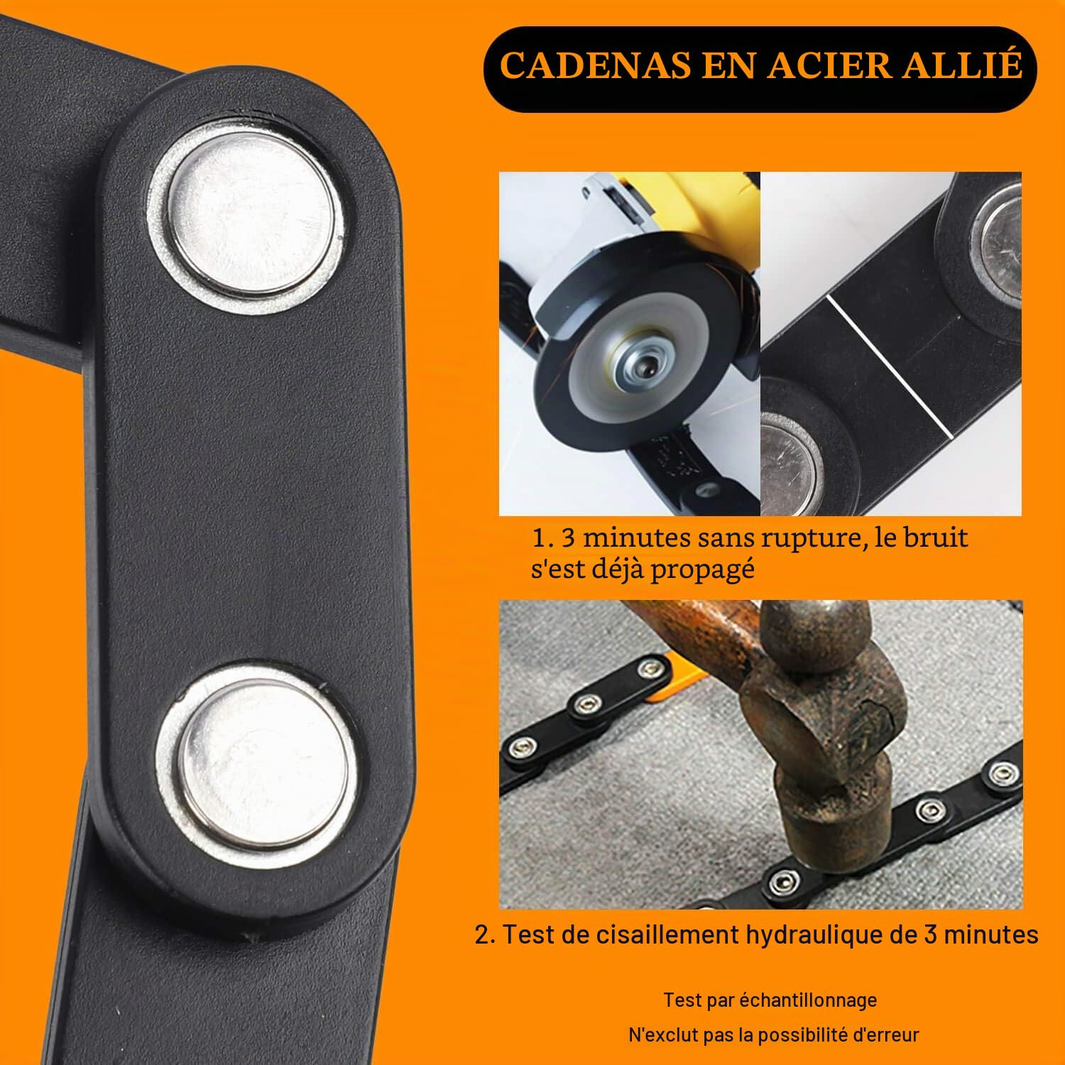 LuTuo Antivol pliable pour vélo avec support, pour scooter, haute sécurité avec 3 clés, 78 cm de long, cadenas pliable pour vélo de course, VTT