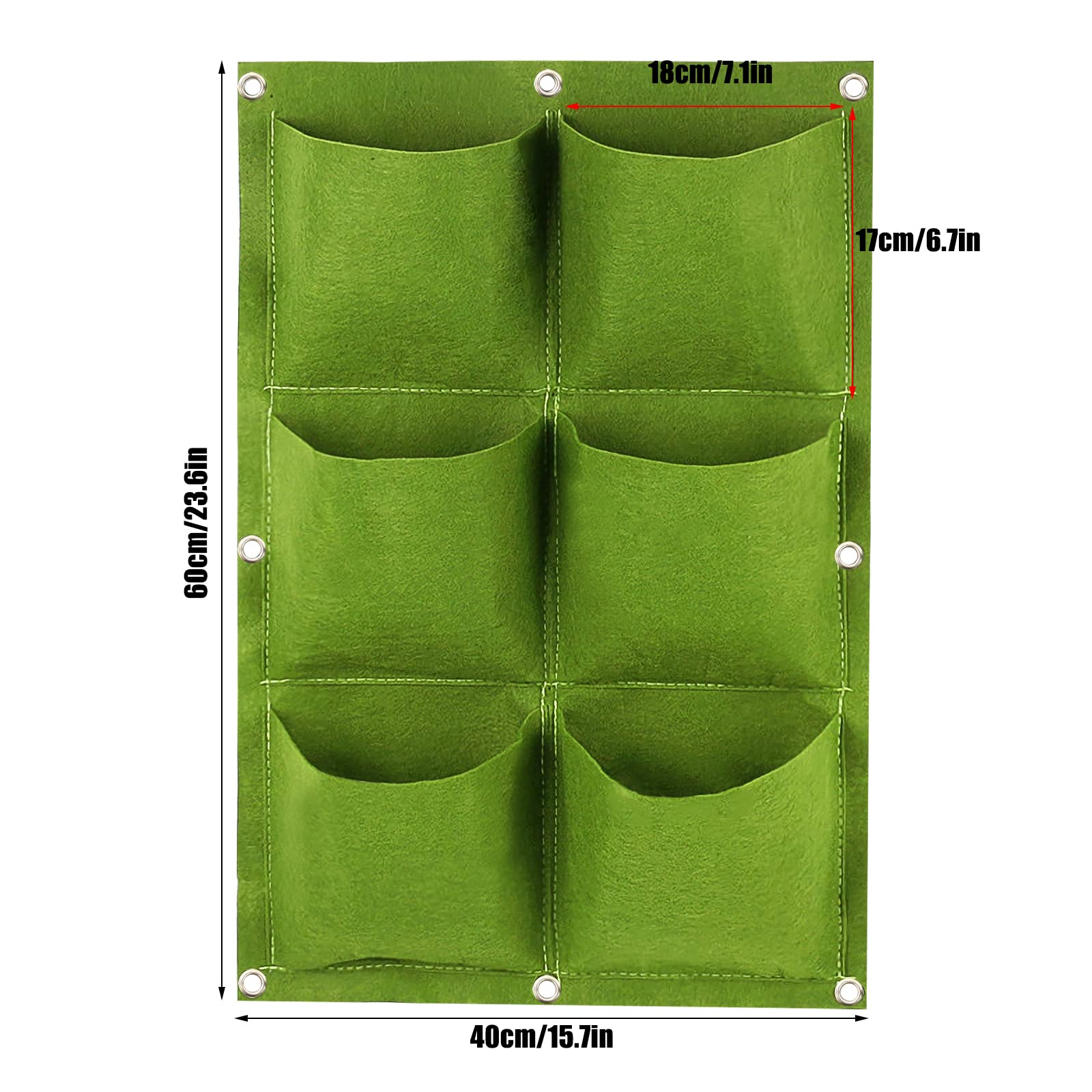 Pots De Plantes Suspendus - GF - 2 Pièces - Vert Armée - Plastique