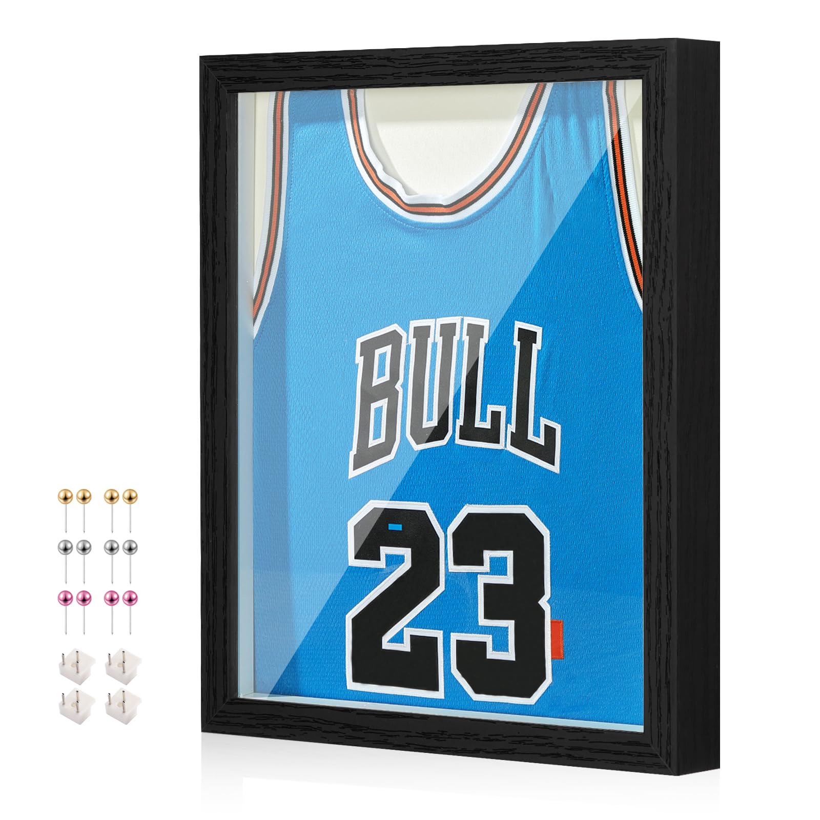 MGLIFEUL Black 16x20 in 3d Deep Photo Shadow Box Frame with Reinforced Panel，Box Frames for Crafts 3d Deep for Jerseys, Bouquets, Graduation Gifts, Shirts, Handicrafts, Commemorative Gifts